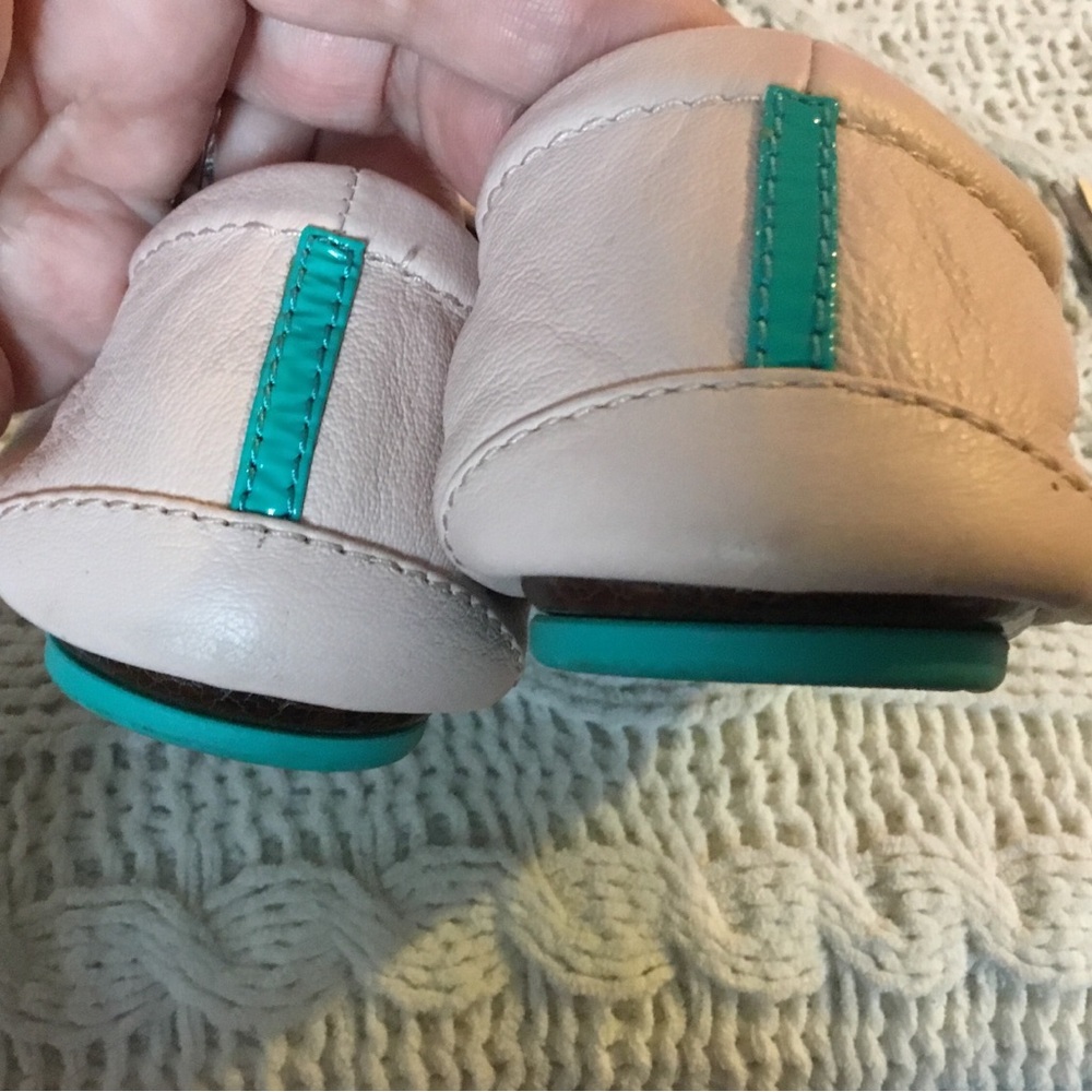 Tieks Ballerina Pink Foldable Ballet Leather Flats Excellent Condition - 6 - Picture 8 of 10